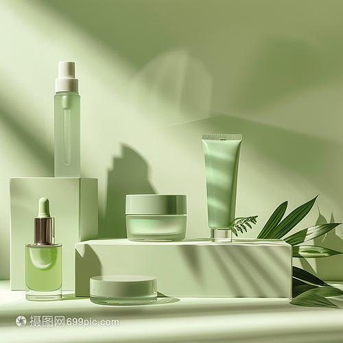 绿色系清新时尚护肤套装 自然之源，焕活肌能